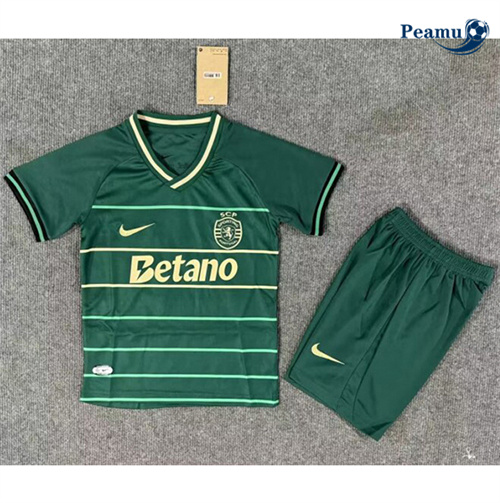 Nouveau Camisola Futebol Sporting Lisbon Crianças Alternativa Equipamento 2024-2025