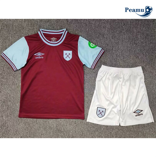 Novos Camisola Futebol West Ham Crianças Principal Equipamento 2024-2025