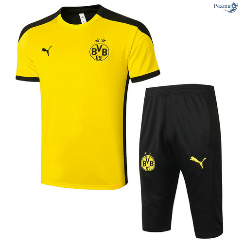 Peamu - Kit Camisola Entrainement Borussia Dortmund + Pantalon 3/4 Amarelo 2020-2021