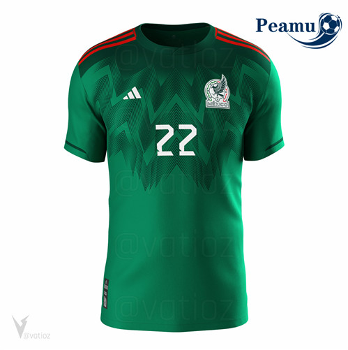 Peamu - Camisola Futebol Mexico Principal Equipamento 2022-2023