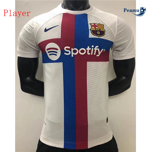 Peamu - Camisola Futebol Barcelona Player Version Branco 2022-2023