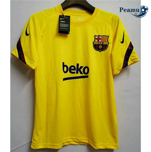 Camisola Futebol Barcelona Amarelo 2020-2021