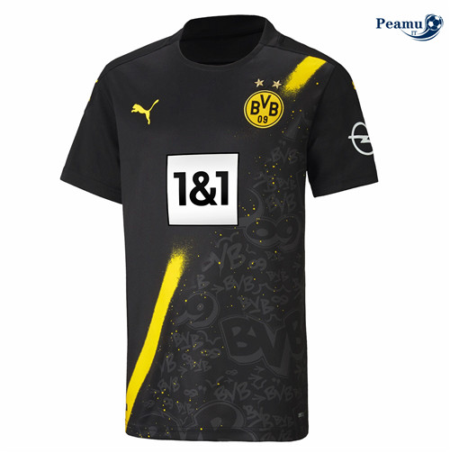 Camisola Futebol Borussia Dortmund Alternativa Equipamento Preto 2020-2021