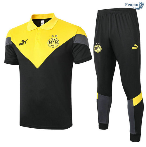 Kit Camisola Entrainement POLO Dortmund + Pantalon Amarelo 2020-2021