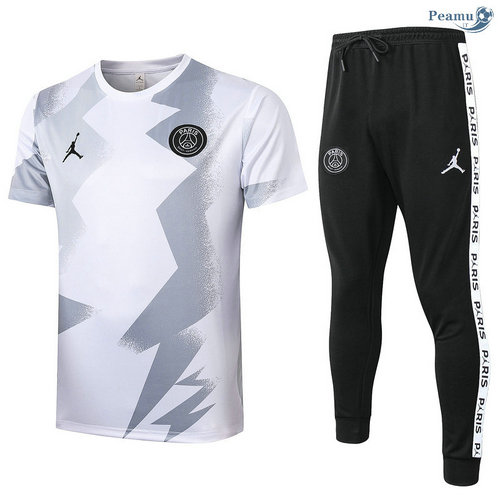 Kit Camisola Entrainement PSG + Pantalon Branco 2020-2021