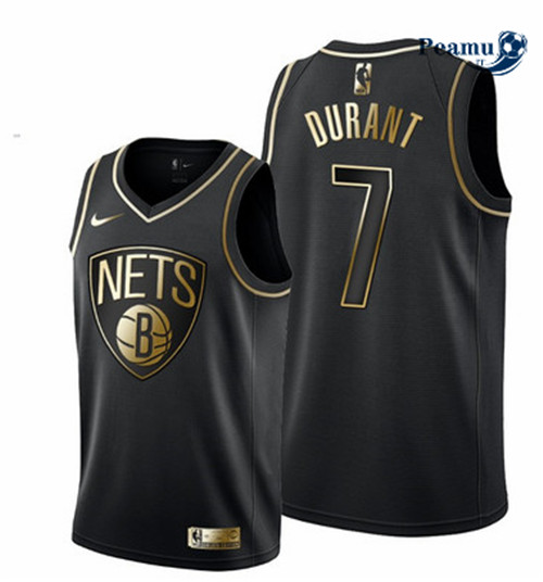 Peamu - Kevin Durant, Brooklyn Nets - Preto/Or
