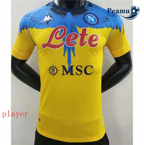 Peamu - Camisola Futebol Naples Player Version Gardien de but Amarelo 2020-2021
