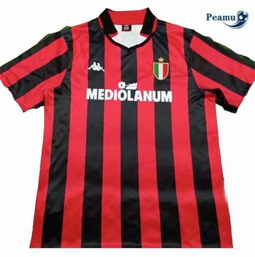 Peamu - Camisola Futebol Retro AC Milan Principal Equipamento 1988-89