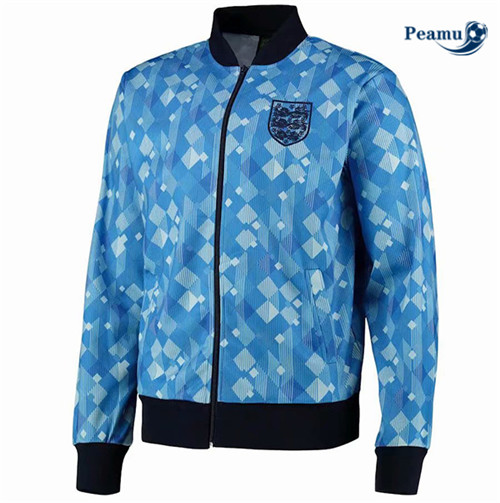 Peamu - Camisola Futebol Retro Inglaterra jacket Azul 1990