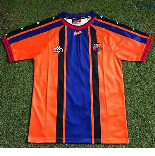 Peamu - Camisola Futebol Retro Barcelona Alternativa Equipamento 1997-98