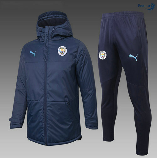 Peamu - Doudoune Manchester City Azul Marinho 2020-2021