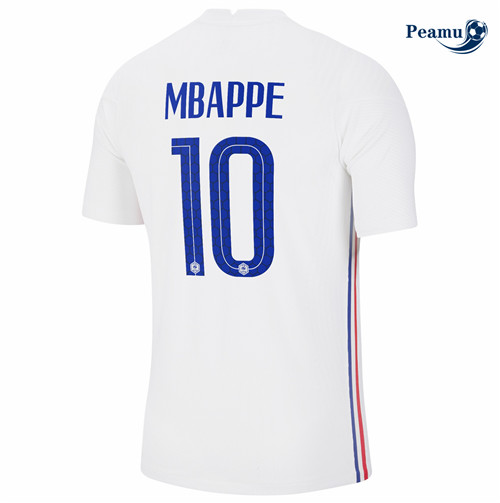 Camisola Futebol França Alternativa Equipamento Mbappe 10 Euro 2020