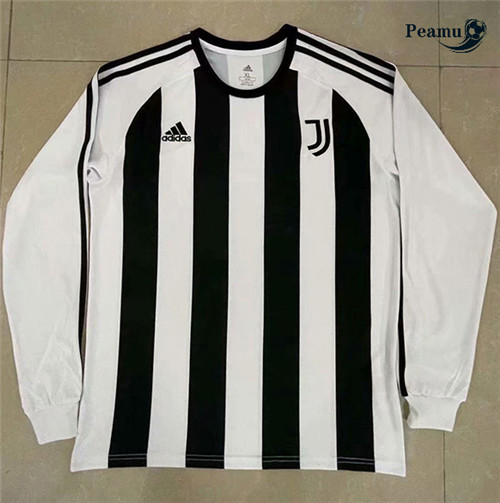 Camisola Futebol Juventus Manche Longue Branco 2021-2022