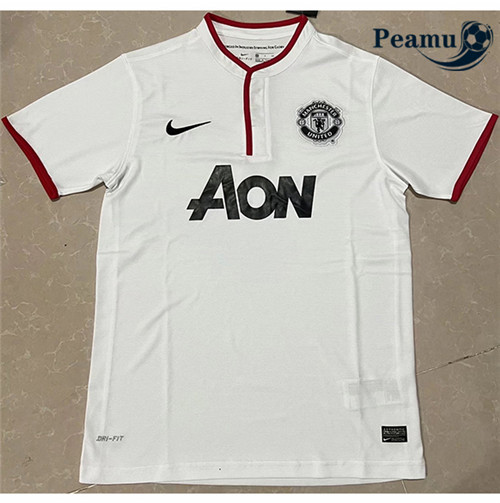 Peamu - Camisola Futebol Retro Manchester United Branco 2013-14