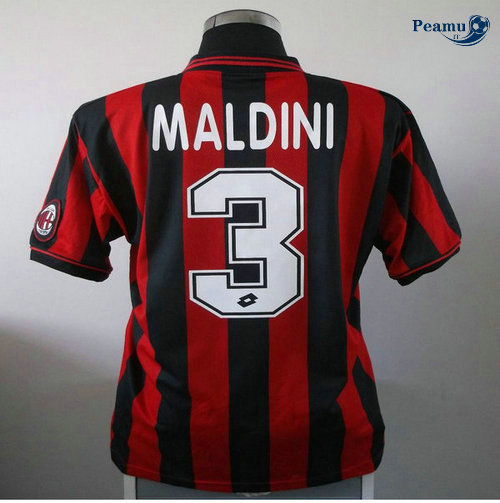 Classico Maglie AC Milan Principal Equipamento (3 Paolo Maldini) 1996-97