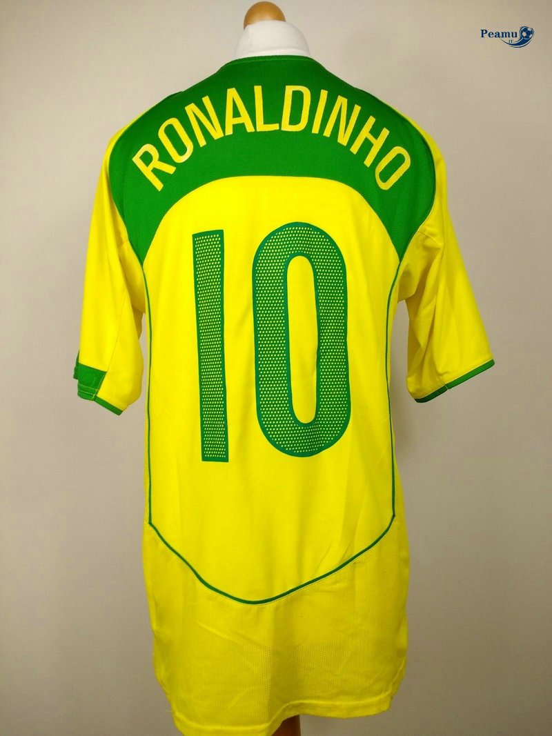Classico Maglie Brasil Principal Equipamento (10 Ronaldinho) 2004