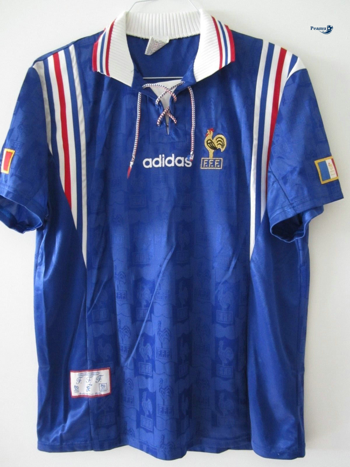 Classico Maglie França Principal Equipamento Coppa Europa 1996