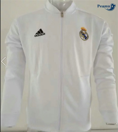 Jaqueta Futebol Real Madrid Bianco 2019-2020