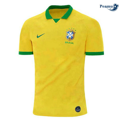Camisola Futebol Brasil Principal Equipamento Amarelo 2019-2020
