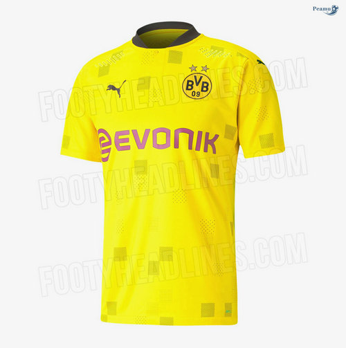 Camisola Futebol Borussia Dortmund Champions League Amarelo 2020-2021