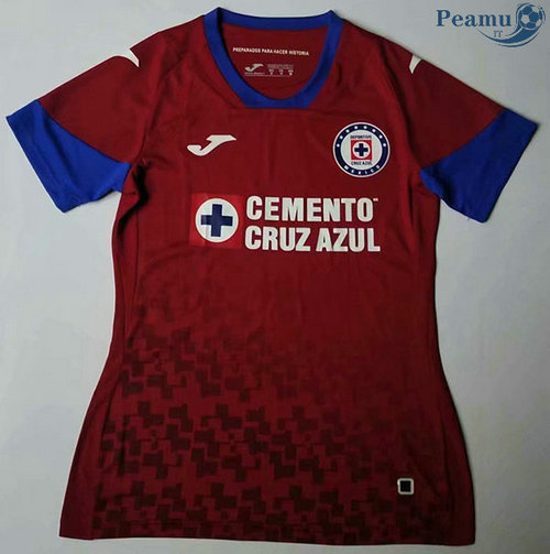 Camisola Futebol Cruz Azul Mulher Terceiro Equipamento Vermelho 2020-2021
