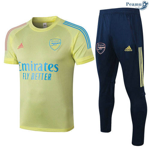 Kit Camisola Entrainement Arsenal + Pantalon Amarelo 2020-2021