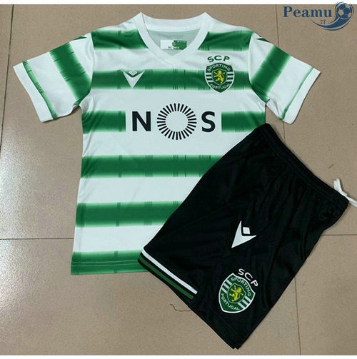 Camisola Futebol Sporting Lisbon Crianças Principal Equipamento 2020-2021