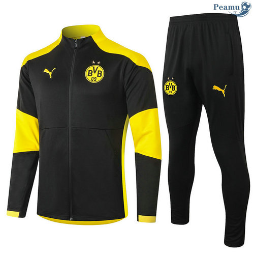 Casaco de Fato de Treino Borussia Dortmund Preto 2020-2021