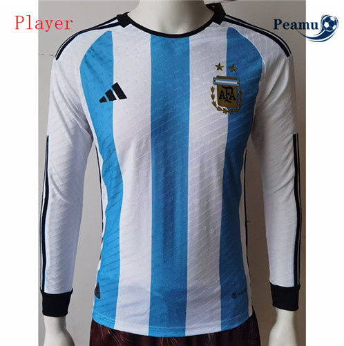 Comprar Camisola Futebol Argentina Player Version Principal Equipamento Manga comprida 2022-2023 personalizadas