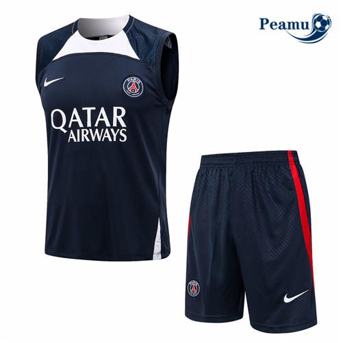 Comprar Camisola Kit Equipamento Training foot Paris PSG Colete + Pantalon Azul 2022-2023 personalizadas
