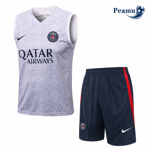 Novas Camisola Kit Equipamento Training foot Paris PSG Colete + Pantalon Cinza 2022-2023 online