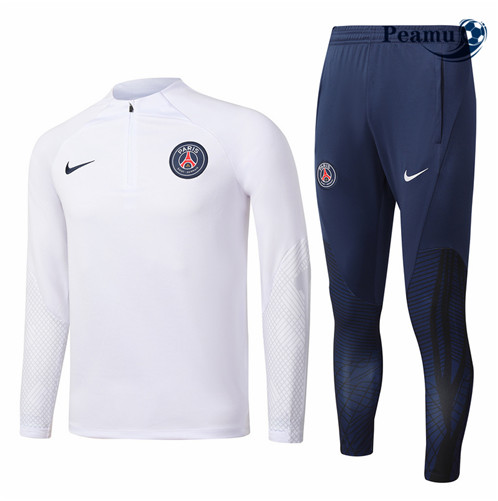 Novas Camisola Fato de Treino Paris PSG Criancas Branco 2022-2023 online