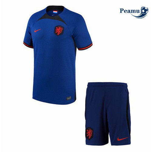 Novas Camisola Futebol Holanda Crianças Alternativa Equipamento 2022-2023 personalizadas