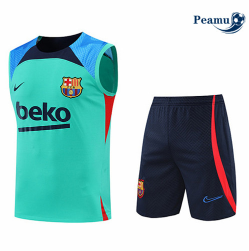 Vender Camisola Kit Entrainement foot Barcelona Colete + Pantalon Verde/Azul Profundo 2022-2023 t222 baratas | peamu.pt