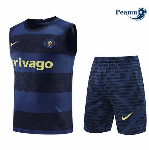 Comprar Camisola Kit Entrainement foot Chelsea Colete + Pantalon Azul Profundo 2022-2023 t253 baratas | peamu.pt
