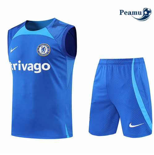 Vender Camisola Kit Entrainement foot Chelsea Colete + Pantalon Azul 2022-2023 t254 baratas | peamu.pt