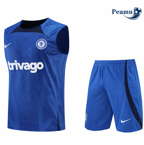 Comprar Camisola Kit Entrainement foot Chelsea Colete + Pantalon Azul 2022-2023 t257 baratas | peamu.pt