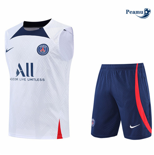 Vender Camisola Kit Entrainement foot Paris PSG Colete + Pantalon Blanco/Azul 2022-2023 t386 baratas | peamu.pt