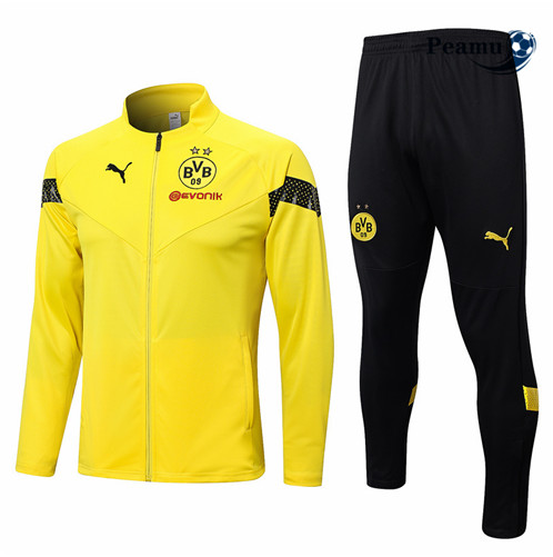 Peamu: Venda Camisola Futebol Casaco de Fato de Treino Borussia Dortmund Amarelo 2022-2023