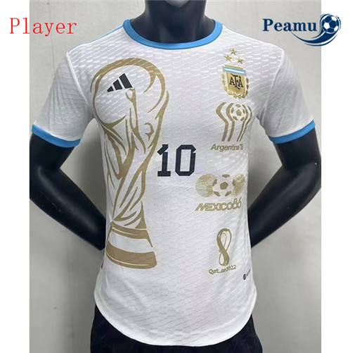 Camisola Futebol Argentina Player Version 3 étoiles Especial Branco 2022-2023 Pt20078