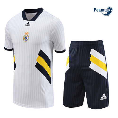 tomada Camisola Kit Equipamento Training Real Madrid + Shorts Branco 2023-2024