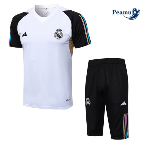 Procurar Camisola Kit Equipamento Training Real Madrid + Shorts Branco 2023-2024