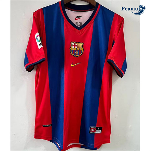 Camisola Futebol Retrô Barcelona Principal Equipamento 1998