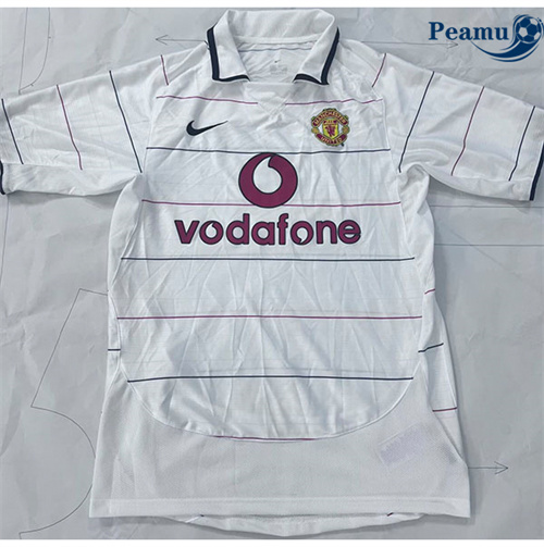 Camisola Futebol Retrô Manchester United Alternativa Equipamento 2004-06