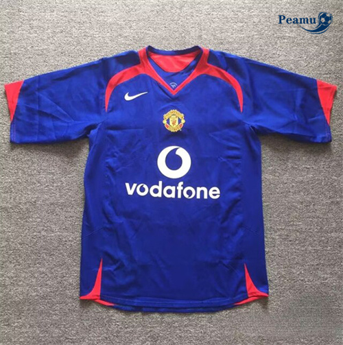 Camisola Futebol Retrô Manchester United Alternativa Equipamento 2005-06