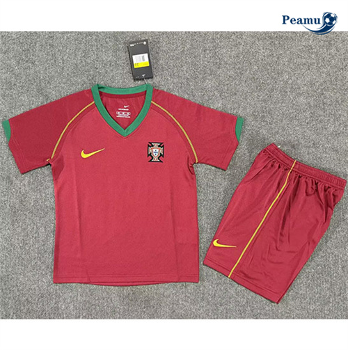 Camisola Futebol Retrô Portugal Crianças Principal Equipamento 2006