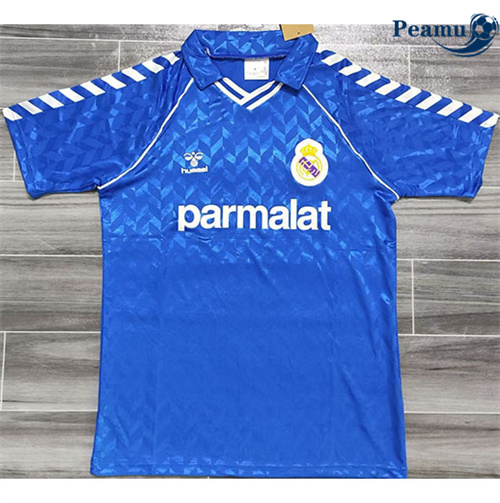 Camisola Futebol Retrô Real Madrid Alternativa Equipamento 86-88