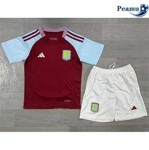 Camisola Futebol Aston Villa Crianças Principal Equipamento 2024-2025