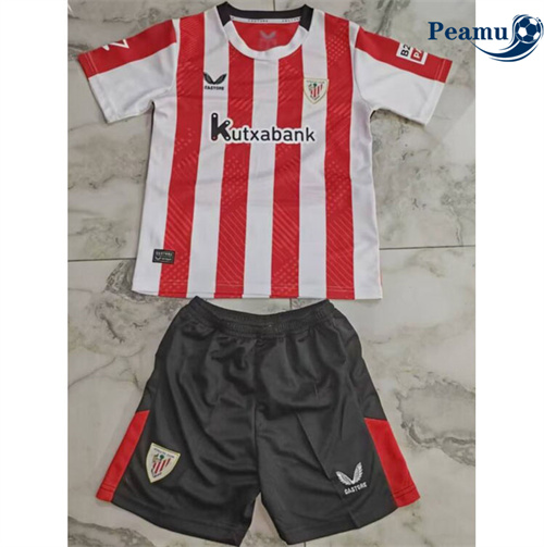 Camisola Futebol Athletic Bilbao Crianças Principal Equipamento 2024-2025