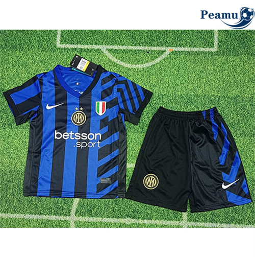 Camisola Futebol Inter Milan Crianças Principal Equipamento 2024-2025